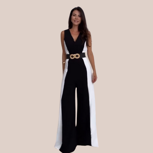 FREJA | Elegant Two-Tone Jumpsuit